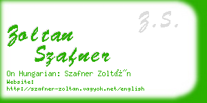 zoltan szafner business card